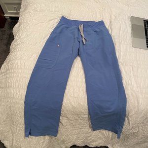Figs Kade Petite XXS Scrub Pants Ceil Blue